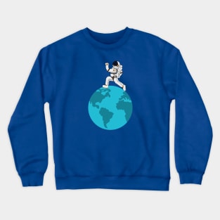 Earth Rotation Crewneck Sweatshirt